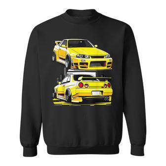 ブラック Gt R 32 Jdm スカイラインチューナー レーシングスタンス カードリフト スウェットシャツ - Kawaiitshirt
