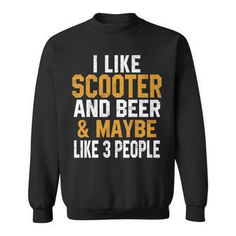 Me Gusta Elcooter Y La Cervezacooteristtunt Rider Manga Larga Camisa de entrenamiento - Regaloses