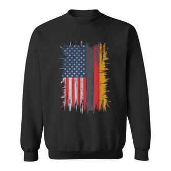 Half German Half American Usa Flag Germany America Sweatshirt - Thegiftio UK