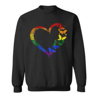 Heart Love Lgbt Gay Lesbian Pride Month Sweatshirt - Thegiftio UK