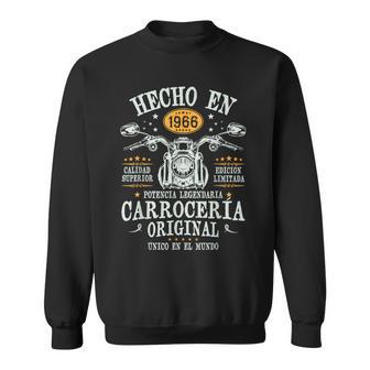 Hecho En 1966 60 Años Cumpleaños Moto Biker Hombre Motero Camisa de entrenamiento - Regaloses