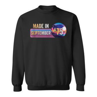 Hecho Eneptiembre De 1975 Impresionante Desde 1975 Cumpleañosintage In Mangas Camisa de entrenamiento - Regaloses
