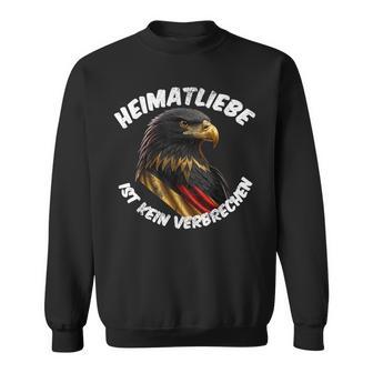 Heimatliebe Ist Keinerbrechen -Intage Deutschland Adler Sweatshirt - Seseable