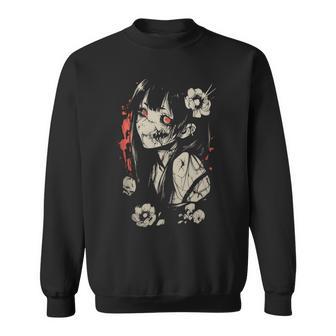 Horror Anime Manga Japan Japanese Creepy Kawaii Goth Sweatshirt - Thegiftio
