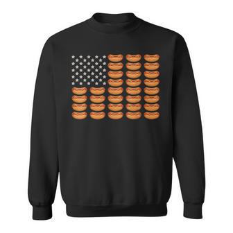 Hot Dog American Flag July 4Th Patriotic Summer Bbq Sweatshirt - Thegiftio UK