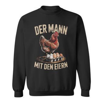 Hühnerhalter Geschenk Eier Bauer Landwirt Eierverkauf Hühner Sweatshirt - Seseable