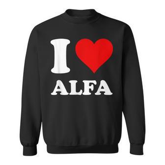 Ich Liebe Alfa Sweatshirt - Seseable