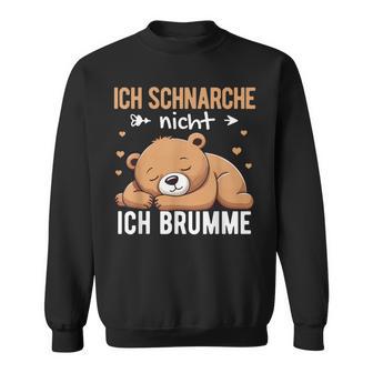 Ichchnarche Nicht Ich Brumme Bärchlaf Lustig Pyjama Sweatshirt - Seseable