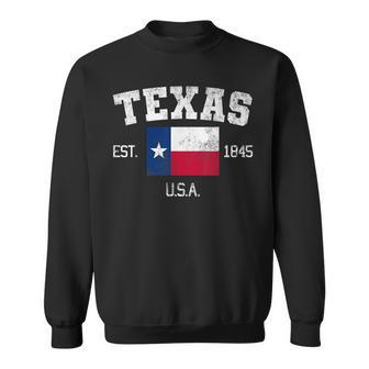 Impresión Retro Texas Texas Est 1845 Camisa de entrenamiento - Regaloses