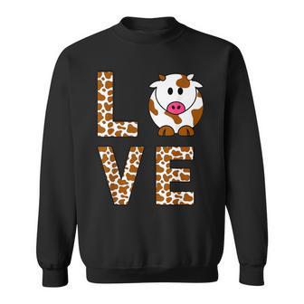 Impriméache Marron Motifache Noir Et Blanc Animal De La Ferme Sweater e - Cadeauxyz