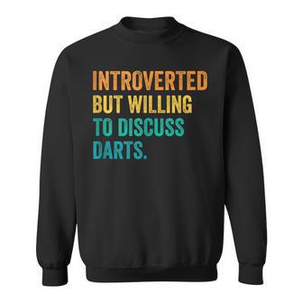 Introvertido Pero Dispuesto A Discutir Dardos Jugador De Dardos In Mangas Camisa de entrenamiento - Regaloses