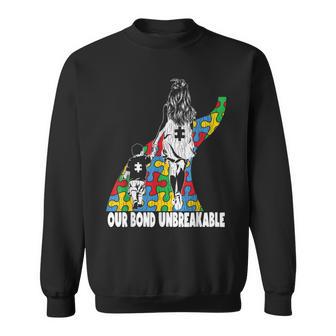 Irrompible Madre Hijo Autista Niños Autismo Concientización Mamá Camisa de entrenamiento - Regaloses
