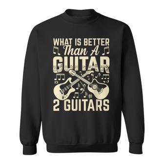 Was Ist Besser Als Eine Gitarre – Zwei Gitarren Sweatshirt - Seseable
