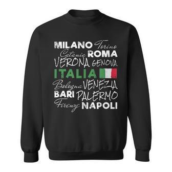 Italia Ciudad Retro Recuerdoacacionesintage Bandera Camisa de entrenamiento - Regaloses