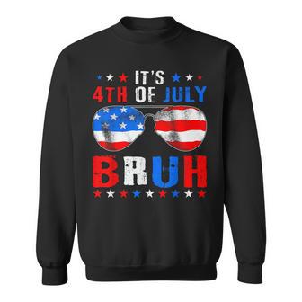 It's 4Th Of July Bruh 4Th Of July Boys Kids Fourth Of July Sweatshirt - Monsterry