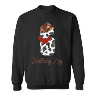It's My 6Th Birthday Boy Vintage 6 Years Old Boys Cowboy Sweatshirt - Thegiftio UK