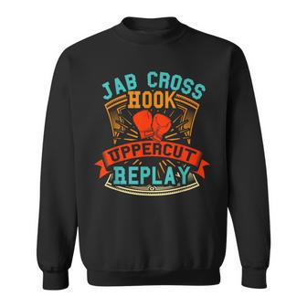 Jab クロスフック アッパーカット リプレイ トレーニング衣装 スウェットシャツ - Kawaiitshirt
