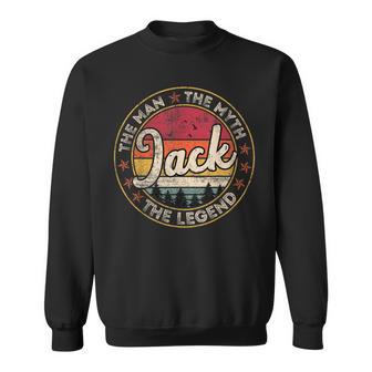 Jack The Man The Myth The Legend Personalized Name Sweatshirt - Thegiftio UK