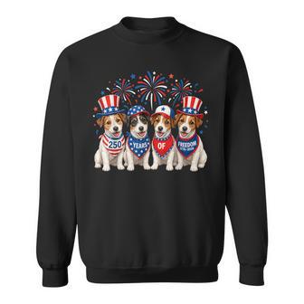 Jack Russell Dog 250 Years American 1776 2026 4Th July Sweatshirt - Monsterry