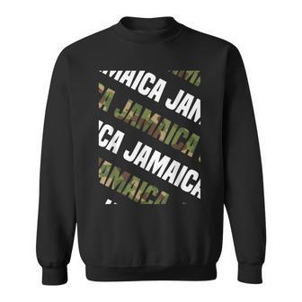 Jamaicaカモ柄グリーンカモフラージュ スウェットシャツ - Kawaiitshirt