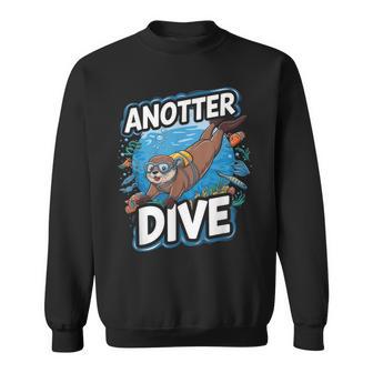 Jeu De Mots Drôle De Loutre De Plongée Sweater e - Cadeauxyz