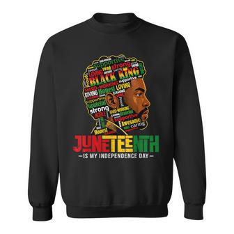 Junenth For Dad Black King African American Sweatshirt - Thegiftio UK