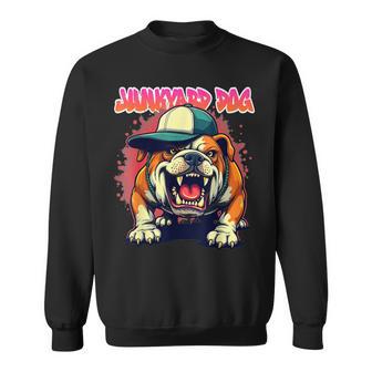 Junkyard Dog Bulldog Hip Hop Urban Streetwear Graffiti Sweatshirt - Thegiftio UK