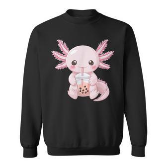Kawaii Anime Axolotl Boba Sweatshirt - Thegiftio