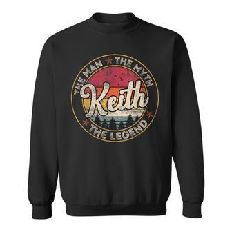 Keith The Man The Myth The Legend Personalized Name Sweatshirt - Thegiftio UK