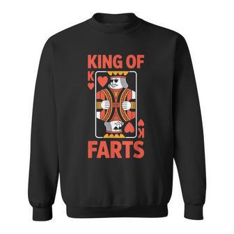 King Of Farts Poker Playing Card Humor Sweatshirt - Thegiftio UK