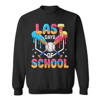 Last Day Of School Baseball Drip Graduation Boys Ns Kids Sweatshirt - Monsterry