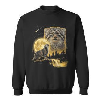 Le Chat De Pallas Hurlanters La Lune Mème Cat Lover Des Années 90 Sweater e - Cadeauxyz