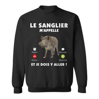 Leanglier M'appelle Humour Chasse Gibiers Sweater e - Cadeauxyz