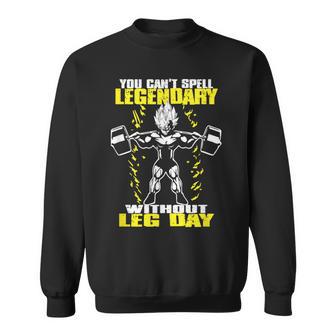 Leg Day ボディビルディング スクワット ジム モチベーションスクワット スウェットシャツ - Kawaiitshirt