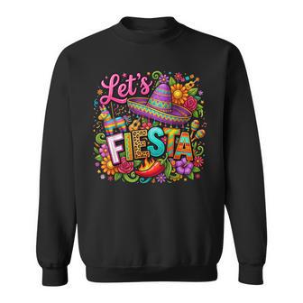 Let's Fiesta San Antonio Cinco De Mayo Mexican Party Sweatshirt - Thegiftio UK