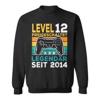 Level 12 Geburtstag Junge Gamer Mann Deko Jahrgang 2014 Sweatshirt - Seseable