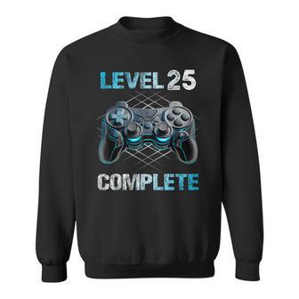 Level 25 Complete Gamer Mann 25 Geburtstag Freigeschaltet Sweatshirt - Seseable