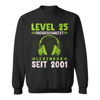 Level 25 Geburtstag Junge Gamer Mann Deko Jahrgang 2001 Sweatshirt - Seseable