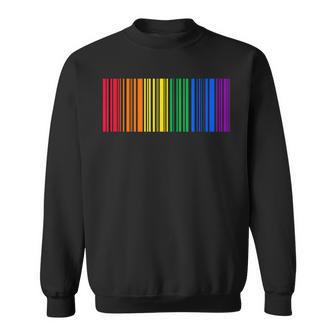 Lgbtq Bandera De Arco Iris Gay Orgullo Mes Regalo Código De Barras Lgbt Camisa de entrenamiento - Regaloses