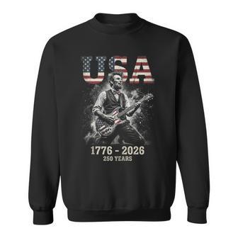 Lincoln Guitar 250 Anniversary 1776-2026 Usa Sweatshirt - Thegiftio UK