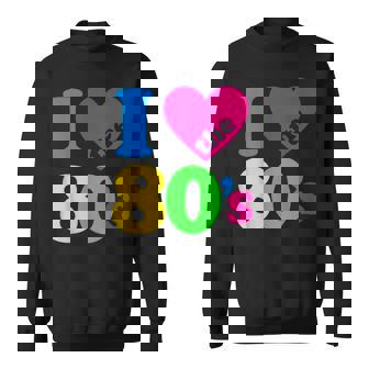 I Love The 80'S 80年代パーティードレスレトロ1980年代テーマ スウェットシャツ - Kawaiitshirt