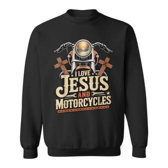 I Love Jesus And Motorcycles Sweatshirt - Thegiftio UK