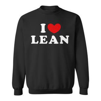 I Love Lean 私は愛する Lean スウェットシャツ - Kawaiitshirt