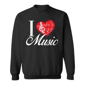 I Love Music D001-0095A スウェットシャツ - Kawaiitshirt