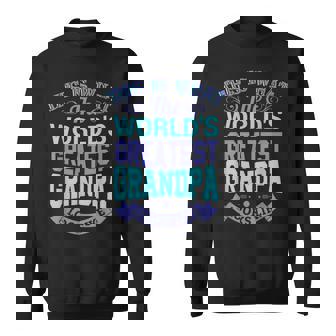 I Love My Grandpa Best Cool Grandpa グラフィックイラスト スウェットシャツ - Kawaiitshirt