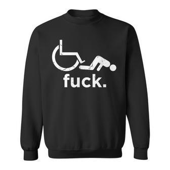 Lustiges Behinderten- Mit Behindertenmotiv Humor Für Rollstuhl Sweatshirt - Seseable