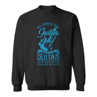 Lustiges Gitarren Gitarre Geschenk Für Gitarristen Sweatshirt - Seseable