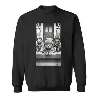Lustiges Meme Aus Den 90Er Jahrenon Gang Of Feraltreet Cats Sweatshirt - Seseable