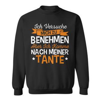 Lustiges Tante Nichte Neffen Patentante Ichersuche Mich Sweatshirt - Seseable