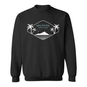 Maldives Océan Indien Palmiers Oiseaux Île Cadeauouvenir Sweater e - Cadeauxyz